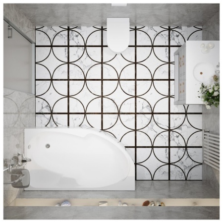 Ванна Тритон София 150*95 правая  комплект полный в наличии