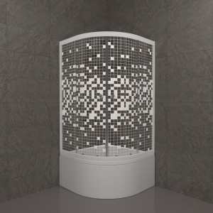 Душевой уголок Тритон "Мозаика", высокий поддон 900x900x1910 Душевой уголок Тритон "Мозаика", высокий поддон 900x900x1910