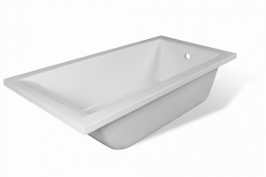 Ванна из искусственного камня Эстет Дельта 170х75 с возможностью изменения размера (комплект с подставкой и сливом