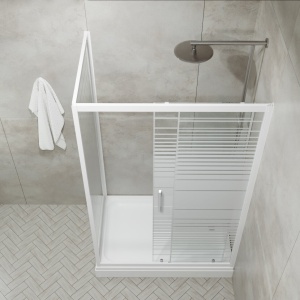 Душевое ограждение Triton Фьюжн полосы 100*80*202 А с поддоном Душевое ограждение Triton Фьюжн полосы 100*80*202 А с поддоном