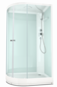 Душевая кабина Domani Spa Delight Slim 128R без электрики, низкий поддон 1200x800x2190 (бел. стенки, сатин. мат. стекла) DS01DS128RLWM00  Душевая кабина Domani Spa Delight Slim 128R без электрики, низкий поддон 1200x800x2190 (бел. стенки, сатин. мат. стекла) DS01DS128RLWM00