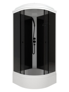 Душевая кабина Triton Грэй-Блэк В 90x90 средний поддон тонированное стекло  Душевая кабина Triton Грэй-Блэк В 90x90 средний поддон тонированное стекло