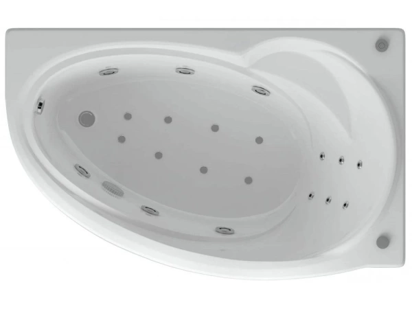 Акриловая ванна Aquatek Бетта 150х95 R полный комплект с экраном