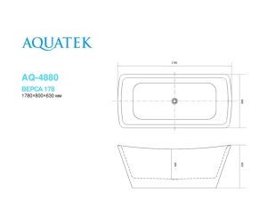 Акриловая ванна Aquatek Верса AQ-4880 178х80 Акриловая ванна Aquatek Верса AQ-4880 178х80