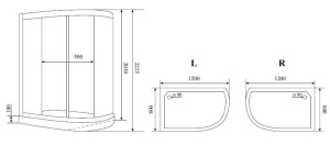 Душевая кабина Timo Premium Ilma 902 R 120*80*222 с крышей Душевая кабина Timo Premium Ilma 902 R 120*80*222 с крышей