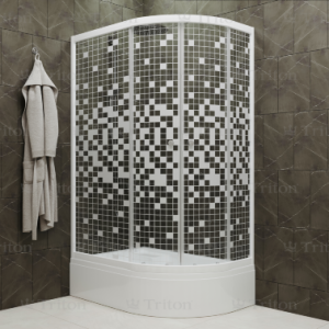 Душевое Ограждение Коралл 120*80 В Левое средний поддон стекло мозаика Душевое Ограждение Коралл 120*80 В Левое средний поддон стекло мозаика