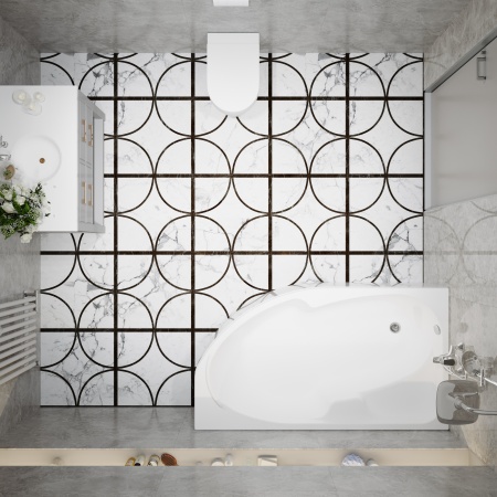 Ванна Triton София 1500х950 левая полный комплект в наличии