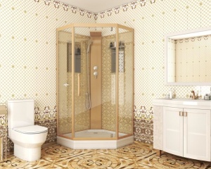 Душевая кабина Niagara Luxe NG-7717GBK 100х100х210 без крыши L/R Душевая кабина Niagara Luxe NG-7717GBK 100х100х210 без крыши L/R
