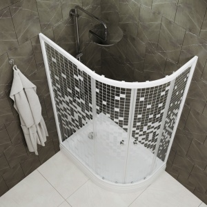 Душевой уголок "Коралл" Левый, средний поддон 1200x800x2055 Душевой уголок "Коралл" Левый, средний поддон 1200x800x2055