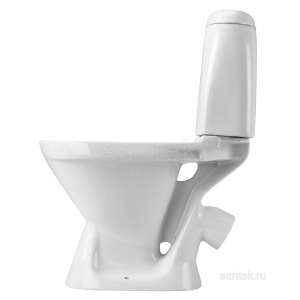Унитаз компакт "Римини-ЭКОНОМ" 2РА PP белый /Santek/ 1WH501523