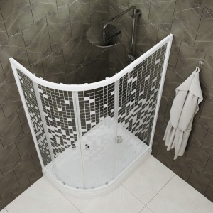 Душевой уголок "Коралл" Правый, средний поддон 1200x800x2055 Душевой уголок "Коралл" Правый, средний поддон 1200x800x2055