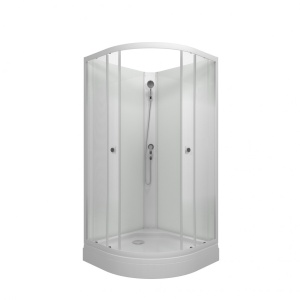 Душевая кабина полукруг Тритон  Лайт А 90х90х191,5 (без крыши) стекло градиент, низкий поддон, душ. набор ТРИТОН  Душевая кабина полукруг Тритон  Лайт А 90х90х191,5 (без крыши) стекло градиент, низкий поддон, душ. набор ТРИТОН