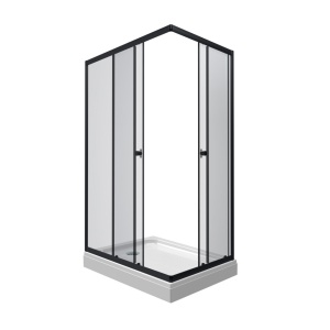 Душевое ограждение Triton Вента-Блэк 100*80*202 L/R с поддоном Душевое ограждение Triton Вента-Блэк 100*80*202 L/R с поддоном