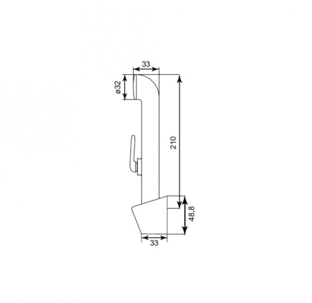 Душевой комплект, гигиенический, 020, IDDIS, 0201F15I20