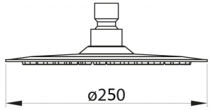 Верхний душ BelBagno Nova d 25