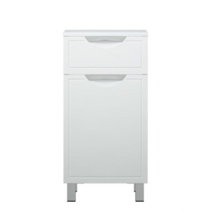 Комод Corozo Монро 40 Z1 с бельевой корзиной белый глянец