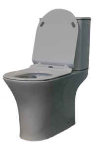 Унитаз-компакт Ceruttispa Bernina CT7193 34*65 безободковый с крышкой-сиденьем микролифт Slim