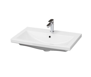 Тумба с раковиной 1Marka New Aris 70Н 2я. белый глянец