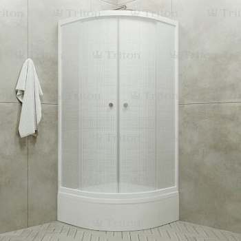 Душевое Ограждение Лён 100*100 В поддон средний   Душевое Ограждение Лён 100*100 В поддон средний