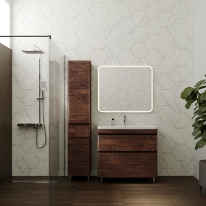 Комплект мебели Style Line Атлантика 90 напольный старое дерево