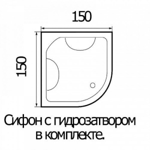 Душевая кабина River Temza 150/55 TH 150х150х220 Душевая кабина River Temza 150/55 TH 150х150х220