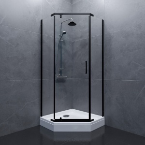 Душевое ограждение Triton Дека-Блэк 90*90*207 L/R с поддоном Душевое ограждение Triton Дека-Блэк 90*90*207 L/R с поддоном