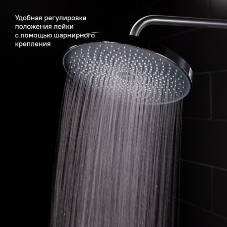 Душевая насадка верхняя круглая, хром, SpaHome, IDDIS, SPA26CPi64
