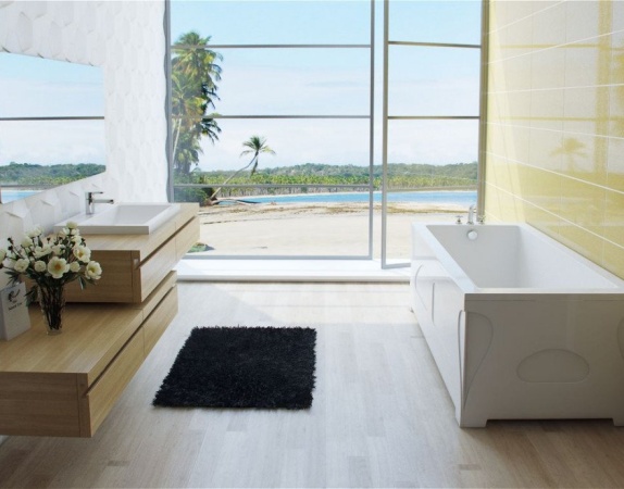 Ванна из искусственного камня Эстет Дельта 170А 170х70 с возможностью изменения размера (комплект с  подставкой и сливом