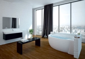 Акриловая ванна Aquatek Бетта 150х95 R полный комплект с экраном