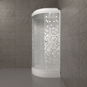 Душевая Кабина Тритон  Мозаика 90*90 А  ДН4 низкий поддон  Душевая Кабина Тритон  Мозаика 90*90 А  ДН4 низкий поддон