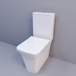 Унитаз-компакт Ceruttispa Arno CT7838 34,5*62 безободковый с крышкой-сиденьем микролифт Slim