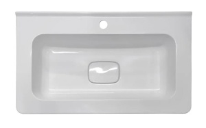 Тумба с раковиной Style Line Бергамо мини 60 антискрейч белая матовая подвесная