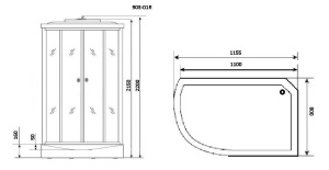 Душевая кабина Niagara Ultra NG-903-01R 120х80х220 Душевая кабина Niagara Ultra NG-903-01R 120х80х220
