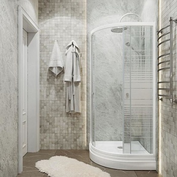 Душевое ограждение Triton Стандарт (полосы) 90*90*191 А с поддоном Душевое ограждение Triton Стандарт (полосы) 90*90*191 А с поддоном