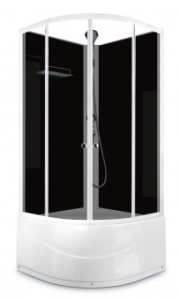 Душевая кабина Domani Spa Eco Delight Slim 99 High без крыши, без электрики, высокий поддон 900x900x2040 (чер.стенки, тонир.стекла) DS01EcDS99HBT00  Душевая кабина Domani Spa Eco Delight Slim 99 High без крыши, без электрики, высокий поддон 900x900x2040 (чер.стенки, тонир.стекла) DS01EcDS99HBT00