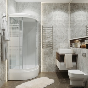 Душевая Кабина Тритон  Полосы 100*100 В ДН4 средний поддон  Душевая Кабина Тритон  Полосы 100*100 В ДН4 средний поддон