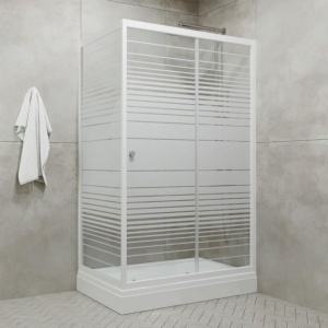 Душевое ограждение Triton Фьюжн полосы 100*80*202 А с поддоном Душевое ограждение Triton Фьюжн полосы 100*80*202 А с поддоном