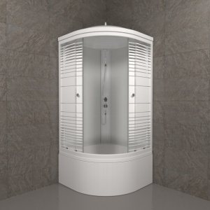 Душевая Кабина Тритон  Полосы 90*90 Б ДН4 высокий поддон  Душевая Кабина Тритон  Полосы 90*90 Б ДН4 высокий поддон