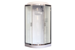 Душевая кабина RB 90HK1-M-CH (матовое) 90x90x217 профиль хром  Душевая кабина RB 90HK1-M-CH (матовое) 90x90x217 профиль хром