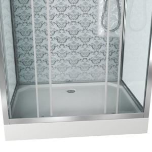 Душевая кабина Niagara Luxe NG-7772QW 120х90х210 стенки серебро Душевая кабина Niagara Luxe NG-7772QW 120х90х210 стенки серебро