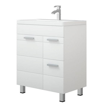 Тумба с раковиной Corozo Денвер 60 Z2 белый глянец в наличии