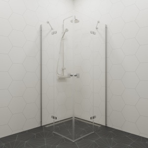 Душевой уголок "Дельта-Хром", с поддоном 900x900x2020 Душевой уголок "Дельта-Хром", с поддоном 900x900x2020