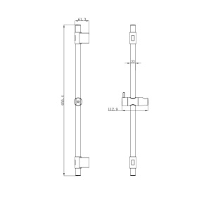 Стойка для душа, Simp, Milardo, SIM6500M17