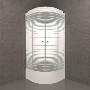 Душевая Кабина Тритон  Полосы 90*90 В ДН4 средний поддон Душевая Кабина Тритон  Полосы 90*90 В ДН4 средний поддон