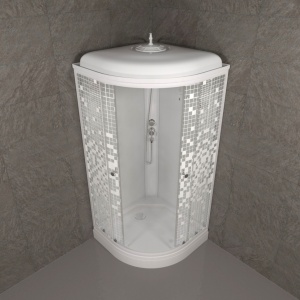 Душевая Кабина Тритон  Мозаика 90*90 А  ДН4 низкий поддон  Душевая Кабина Тритон  Мозаика 90*90 А  ДН4 низкий поддон