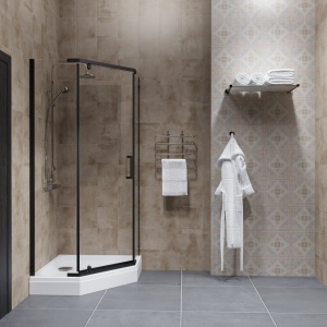 Душевое ограждение Triton Дека-Блэк 90*90*207 L/R с поддоном Душевое ограждение Triton Дека-Блэк 90*90*207 L/R с поддоном