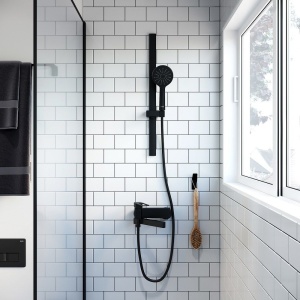 Шланг для душа, черный, ПВХ, 1.5м, IDDIS, 04P15BLi19