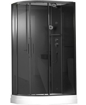 Душевая кабина Timo Premium Ilma 902 R Black 120*80*203 без крыши  Душевая кабина Timo Premium Ilma 902 R Black 120*80*203 без крыши