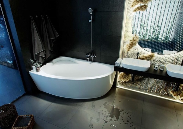 Акриловая ванна  Aquatek  Eco-friendly Фиджи 170х110 L полный комплект с экраном