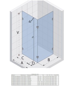 Душевой уголок Riho Scandic M204 160*90*200 R без поддона